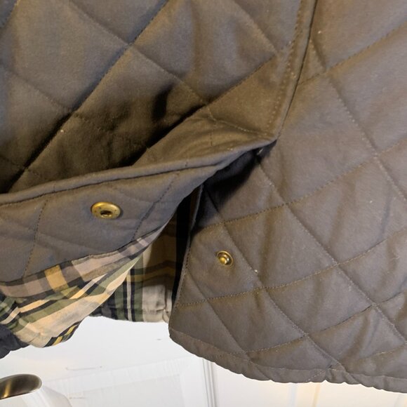 J. McLaughlin Men's Quilted Barn Jacket Size XL Black 100% Nylon Gorpcore Chores - Picture 5 of 10